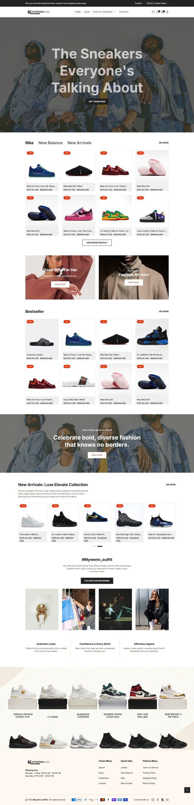 The Mywenn Outfit storefront