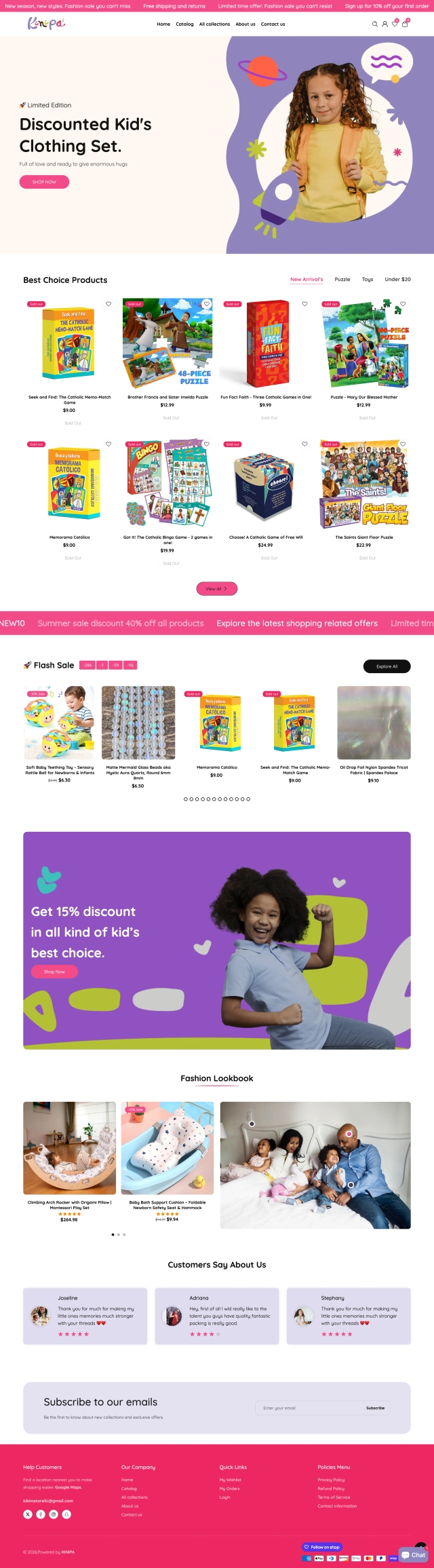 The Kinipa Store storefront
